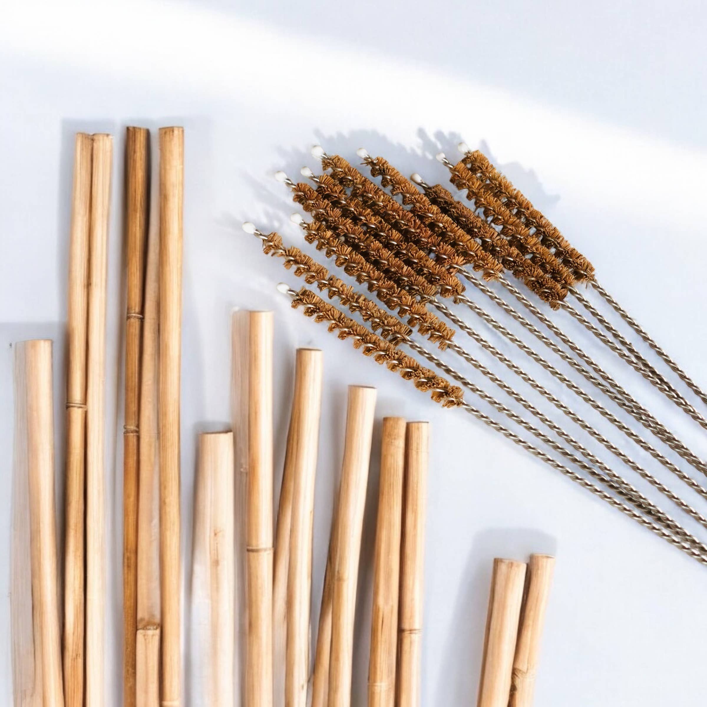 1x Coconut Fiber Plastic Free Straw Cleaner