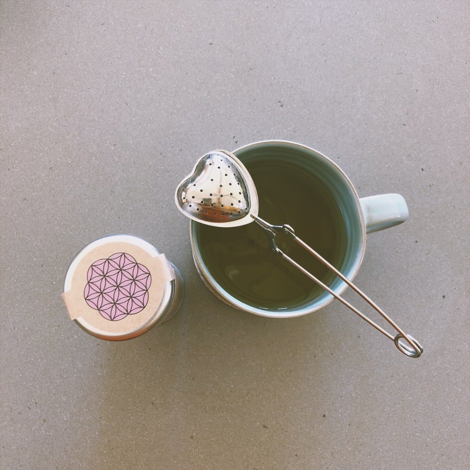 Heart Shaped Aesthetic Tea Infuser | Stainless Steel Strainer for Loose-Leaf Tea