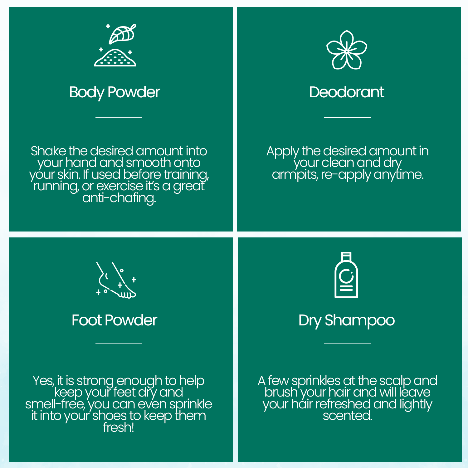 All-Natural Body Powder | Eco-Friendly | Dry Shampoo | Deodorant