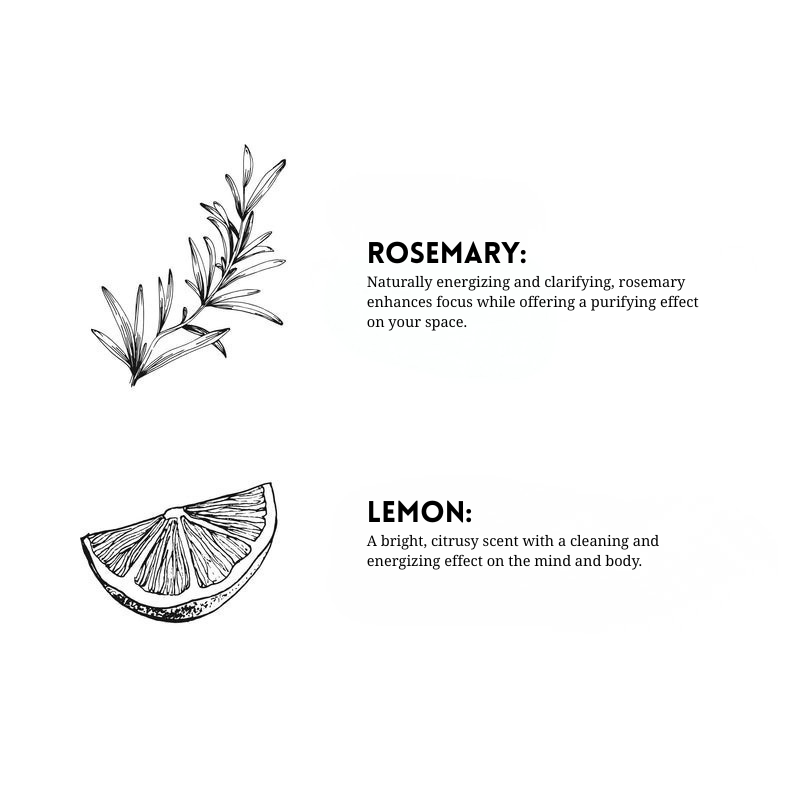 Rosemary + Lemon | Clean and Safe Air Freshener